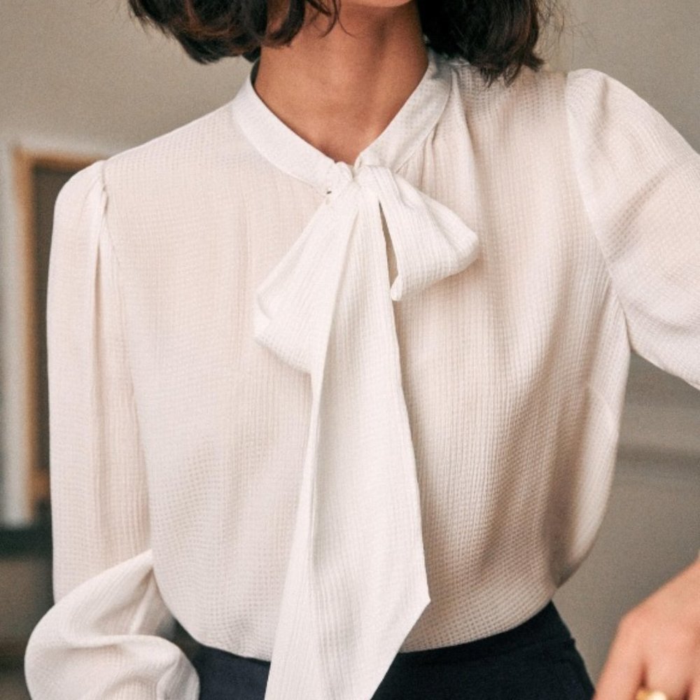 Sezane Laurya Silk Blouse